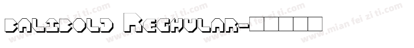 balibold Reghular字体转换